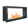 Biokominek dwustronny Dual 90x40cm z szybą z serii Nice-House