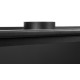 Biokominek czarny 800mm lewy narożny z bezpiecznym i szerokim palnikiem, wysokie szyby