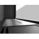 Biokominek Frame 90cm inox srebrny z szybą hartowaną