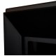 Biokominek Frame 90cm czarny matowy z szybą ochronną