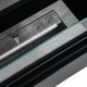 Biokominek Frame 150cm czarny matowy z szybą długi wiszący lub do zabudowy